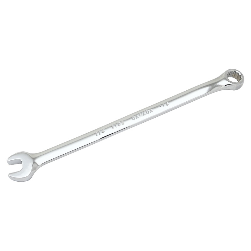 12 Point SAE Combination Wrenches – 15 Offset – Mirror Chrome Finish 1/4″