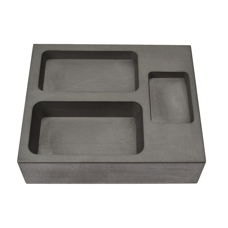 2-5-10 Troy Ounce Gold Combo Graphite Ingot Mold