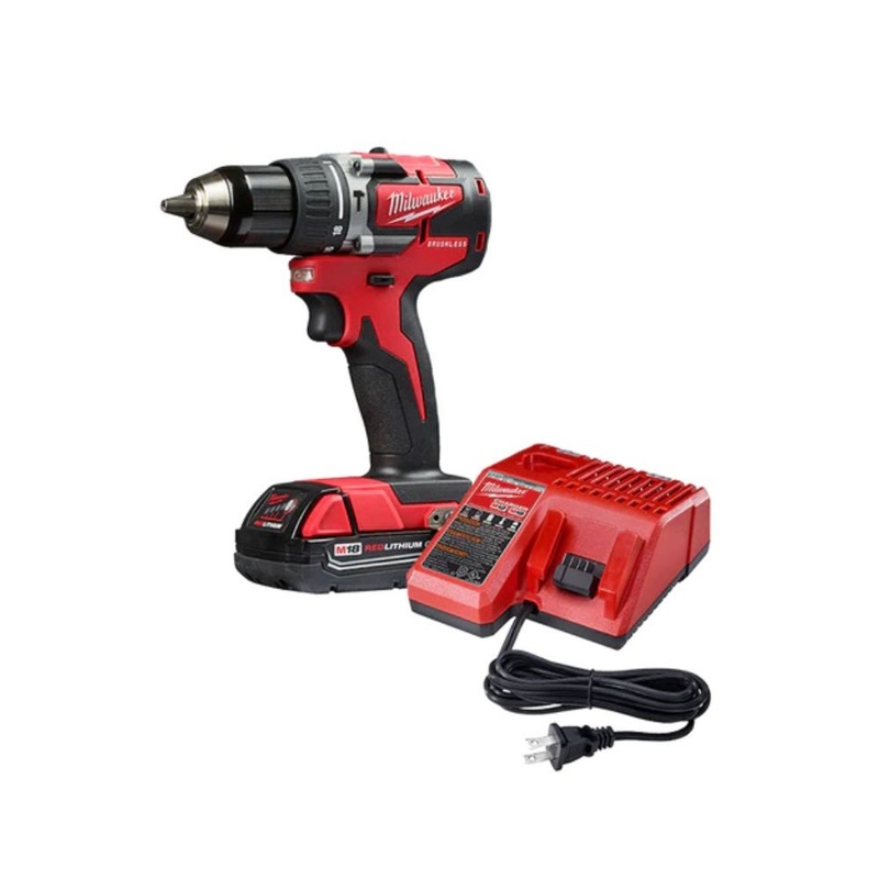 Milwaukee 2802-21CT M18 Compact Brushless 1/2″ Drill Driver Kit