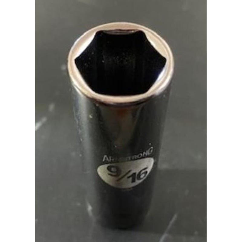 Armstrong 11-218 3/8″ Drive 9/16″ 6 PT Deep Socket USA