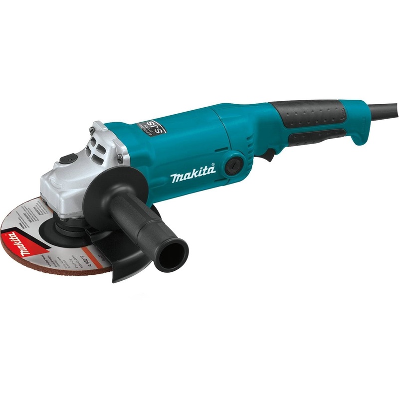 Makita GA6020 – 6″ SJS Angle Grinder, 10.5 AMP, 10,000 RPM, 5/8″-11, AC/DC, no lock-off, no lock-on