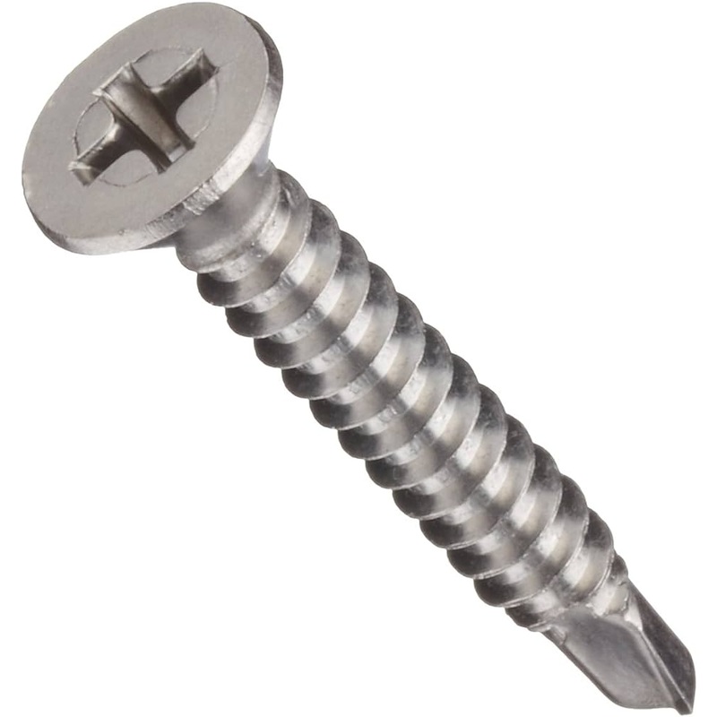 #8 x 2-1/4″ Stainless Steel Flat Phillips Self Drilling Screw 0836KPF410 Default Title