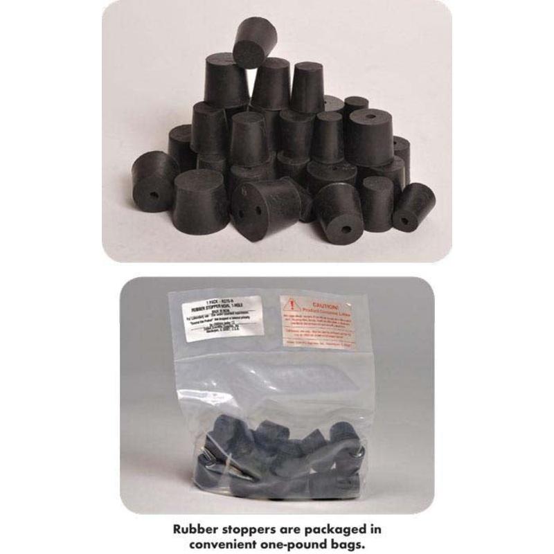 Rubber Stoppers 1 Hole, Size# 2 – 1lb Pack