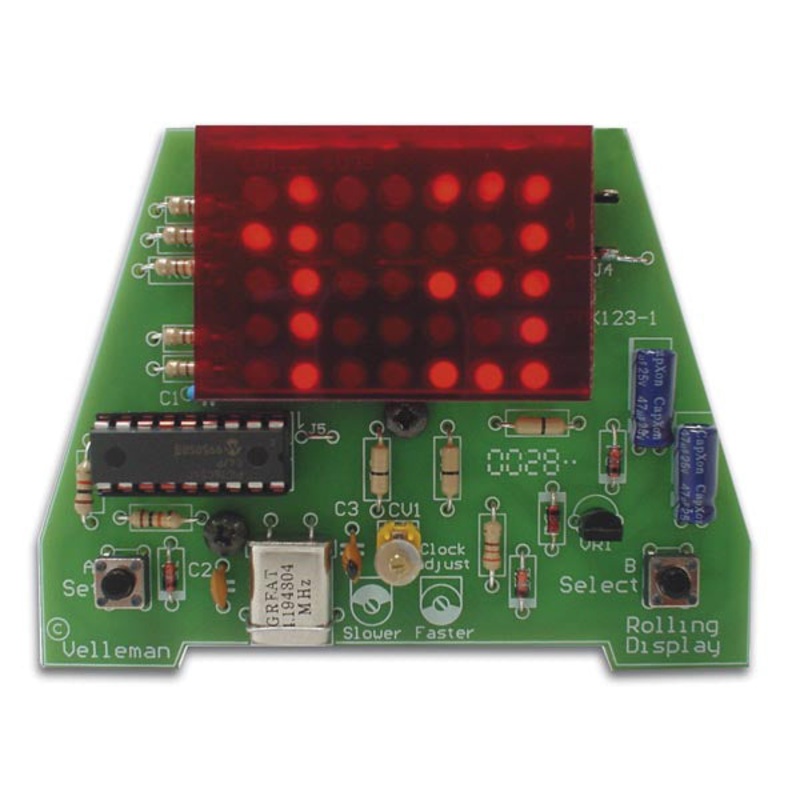 Velleman Rolling Clock 35-LEDs