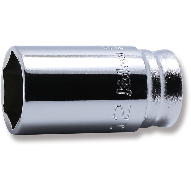 1/4 Sq. Dr. Socket  12mm 6 point Length 30mm Z-series