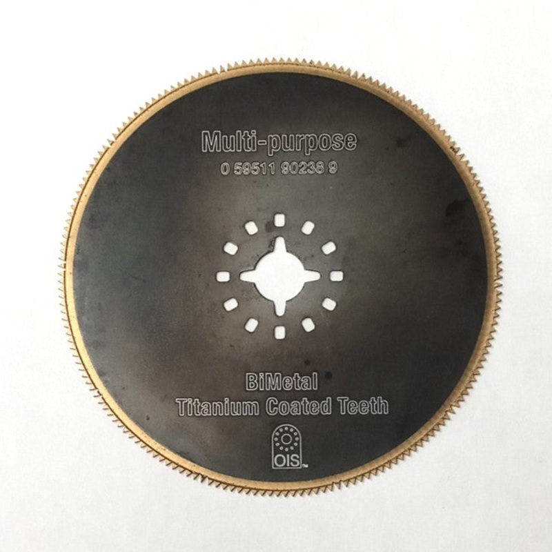 Bi-Metal Titanium Coat Oscillating Circular Blade 3-3/8″ O1070382R Diamond Hole