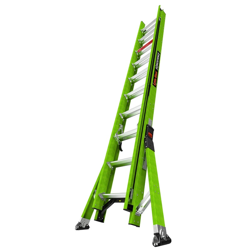 Little Giant Ladders 20′ SumoStance Systems Extension Ladder, Fiberglass, Type 1A, 300lbs. rated