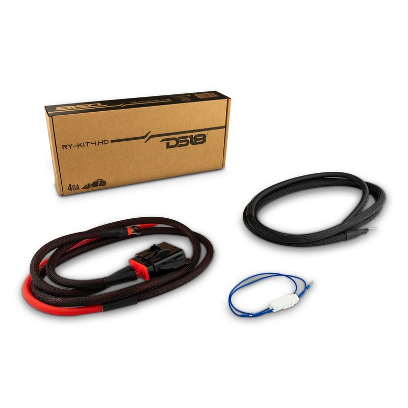 4-GA  RYDER OFC Amplifier  Installation Kit for Harley Davidson – RED