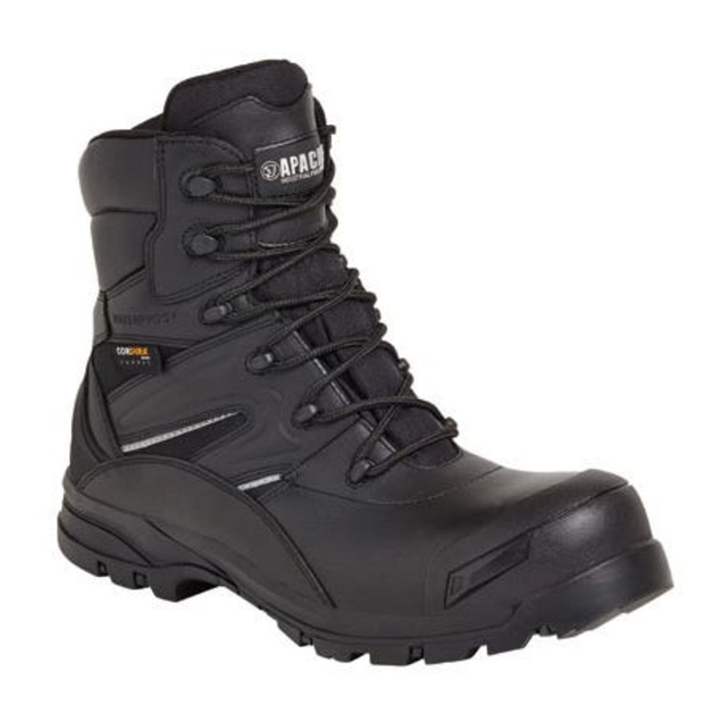 Apache Size 9 – Combat High Leg Safety Boots – Black