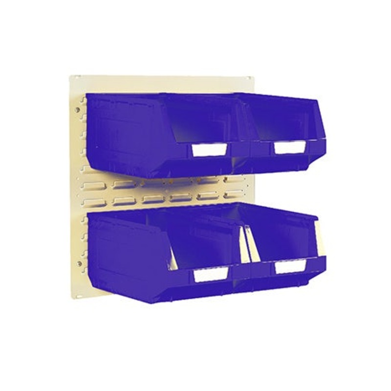 Bott Bin Storage Mini Kits 3 – Includes 1 x 500h Panel and 4 x No. 4 Bins  | MSC Industrial Supply Co.