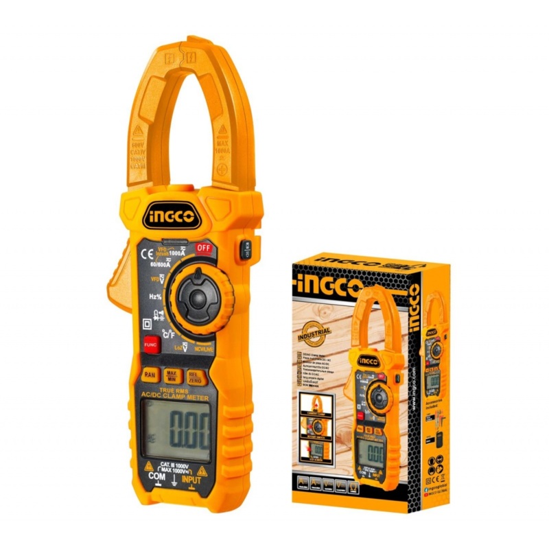 Ingco DCM10004 Digital AC Clamp Meter 1000 Amps