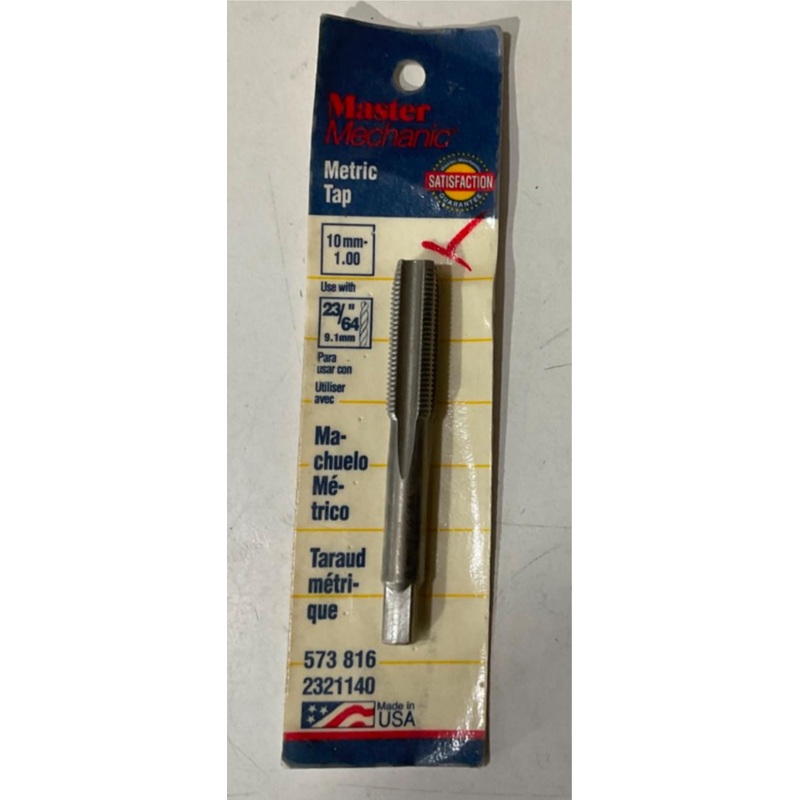 Master Mechanic 573 816 10mm -1.00 Metric Tap USA