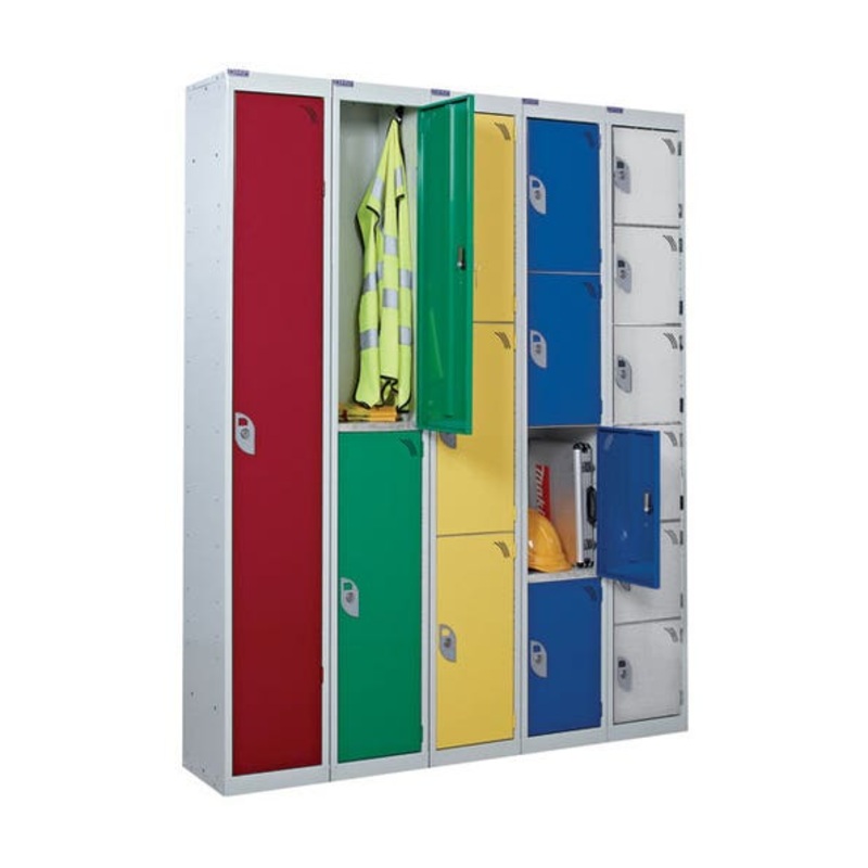 QMP 1800 x 380 x 380mm 3 Compartment Yellow 21 Standard Locker