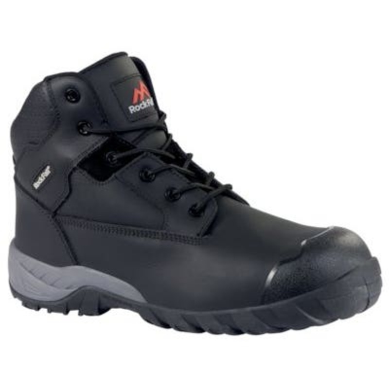 Rock Fall Size 10 Flint Lightweight Safety Boots – Black