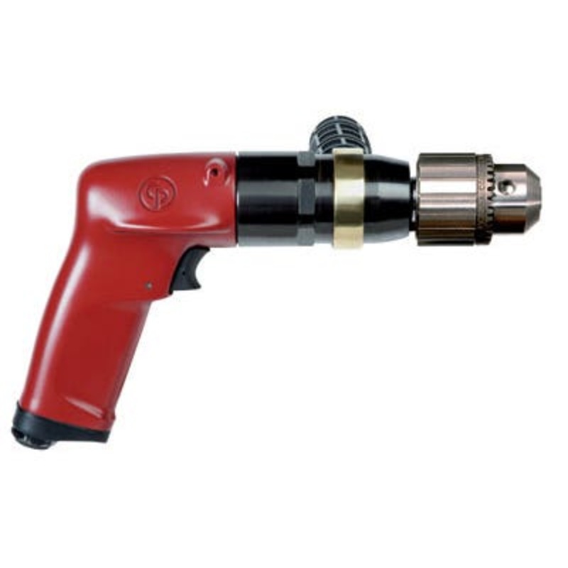 Chicago Pneumatic CP1117P09 1/2in Pistol Drill With Keyed Chuck 900 RPM