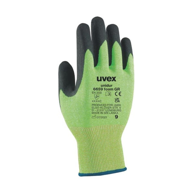 Uvex Unidur 6659 Cut Protection Gloves – Foam  | MSC Industrial Supply Co.