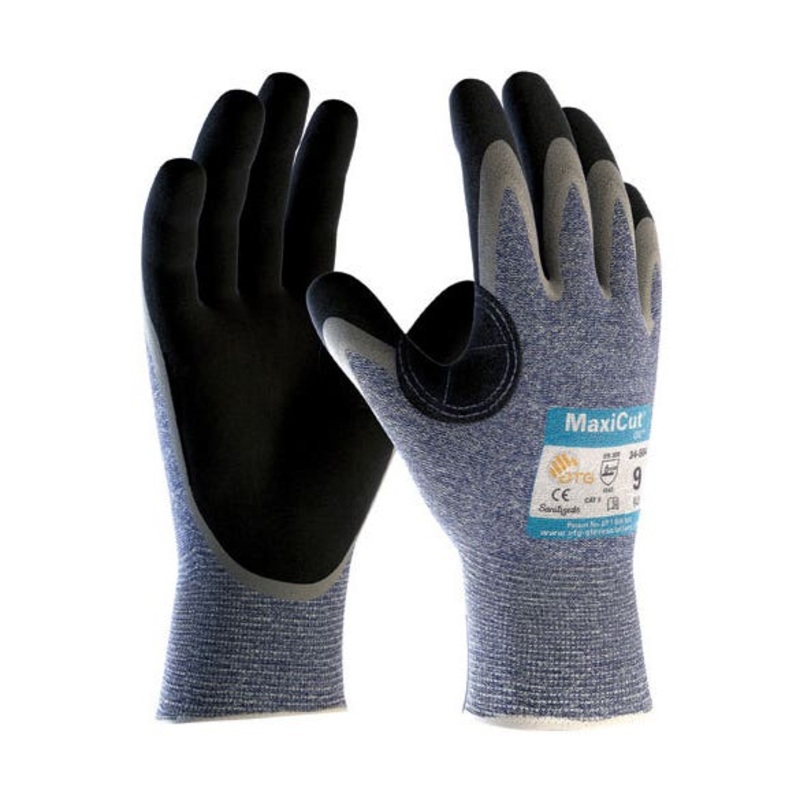 ATG Maxicut Oil Palm Coated Cut Level 5 Protection Gloves – Blue  | MSC Industrial Supply Co.