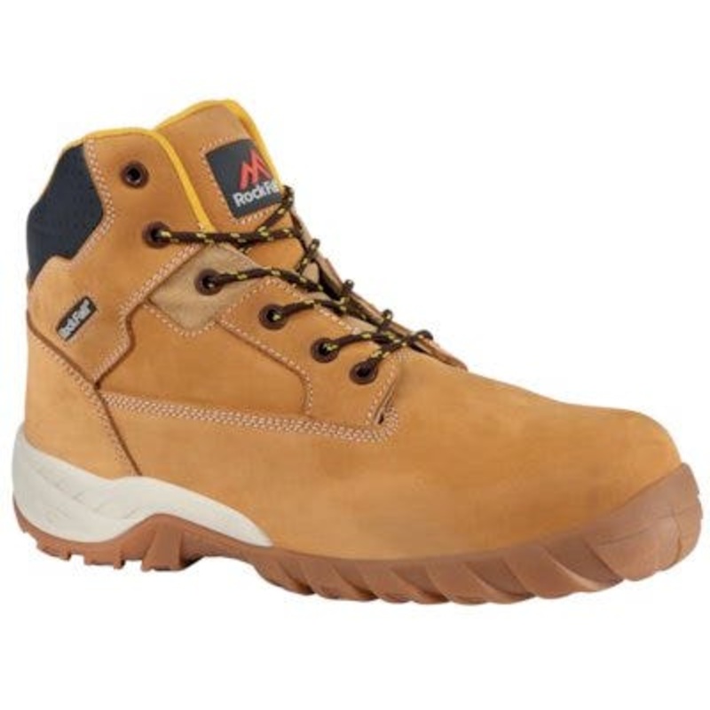 Rock Fall Size 11 Flint Lightweight S3 SRC Safety Boot – Honey