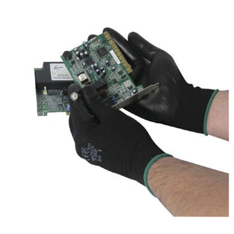 Polyco Size 6 Glove With Pu Coating – Black