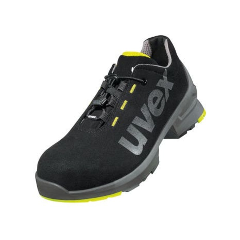 UVEX Size 10 1 Safety Trainers – Black/Lime