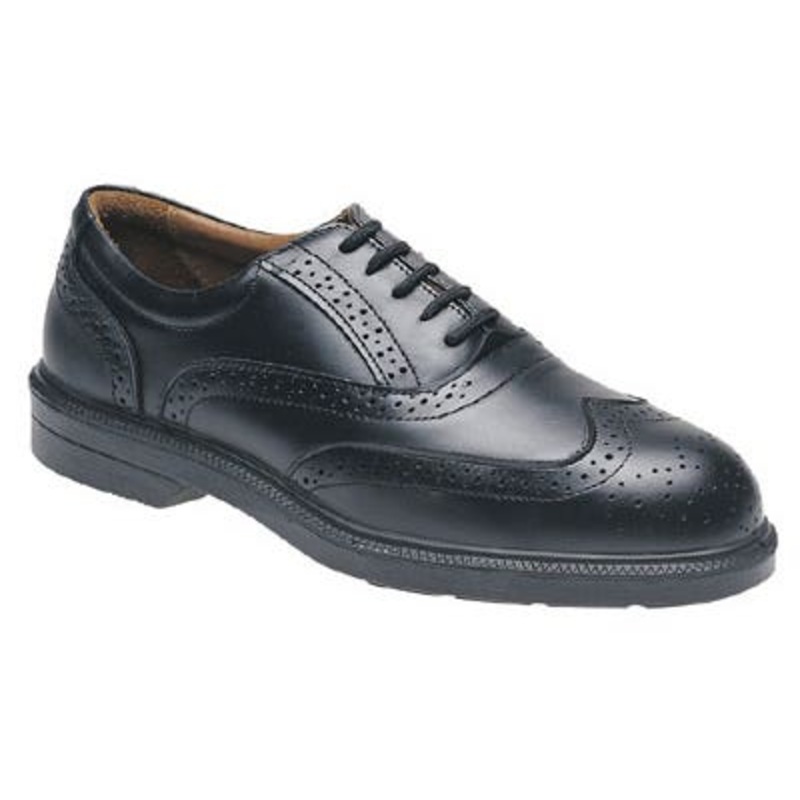 Toesavers Size 6 Brogue Safety Shoes – Black