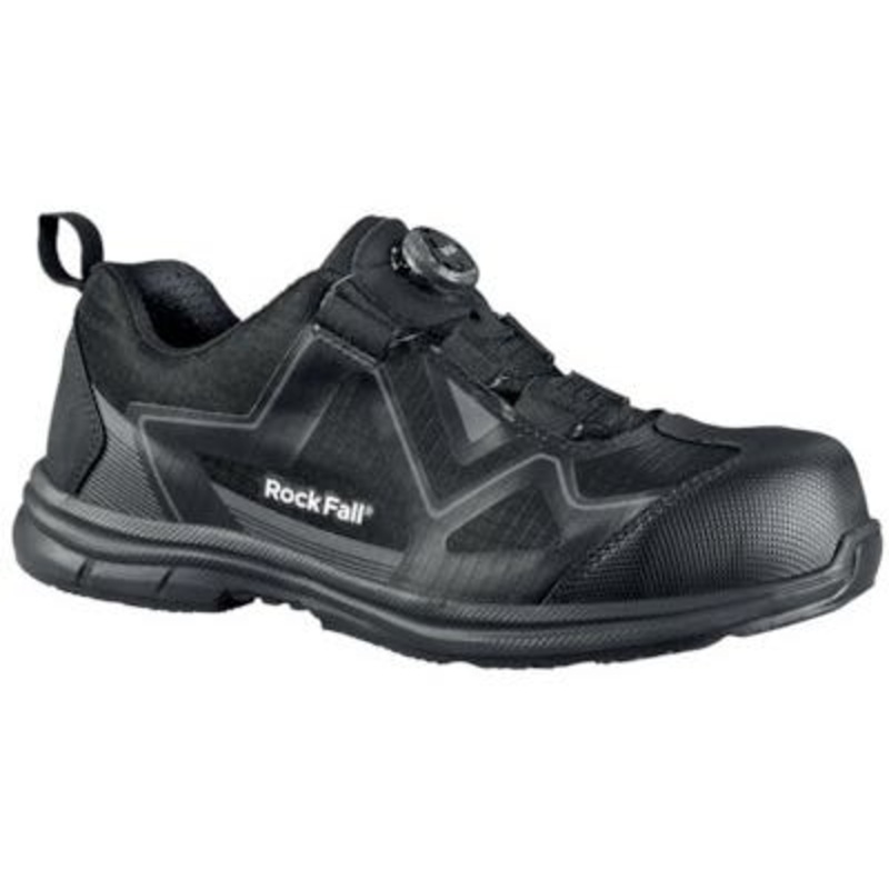 Rock Fall Size 9 Volta Electrical Hazard Safety Trainers – Black