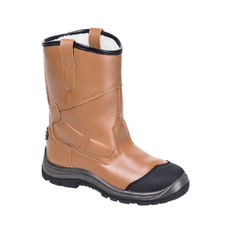 Portwest Size 9 – S3/SRC Steelite Rigger Safety Boots – Tan