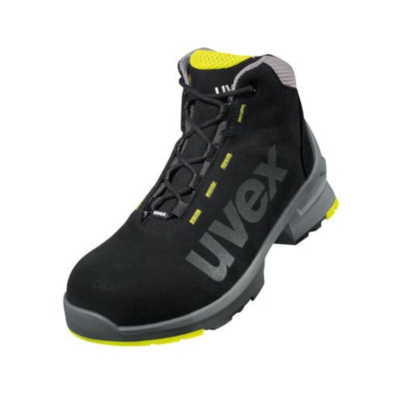 UVEX Size 8 1 S2 SRC Safety Boot – Black/Lime