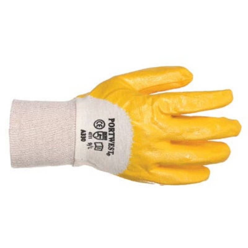 Portwest Nitrile Knit Wrist 3/4 Coated Safety Gloves  | MSC Industrial Supply Co.