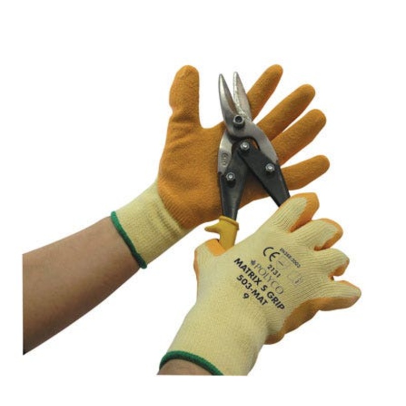 Pro-Safe Latex Palm Coated Safety Gloves  | MSC Industrial Supply Co.