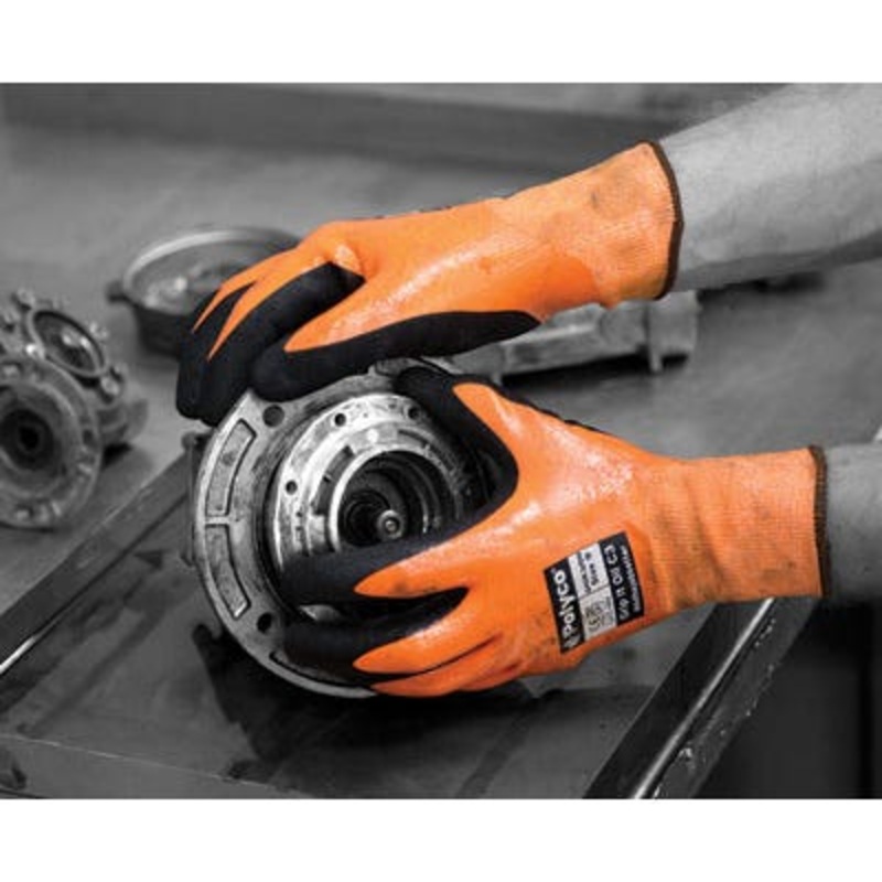 Polyco Grip-It Nitrile Safety Gloves – Orange  | MSC Industrial Supply Co.