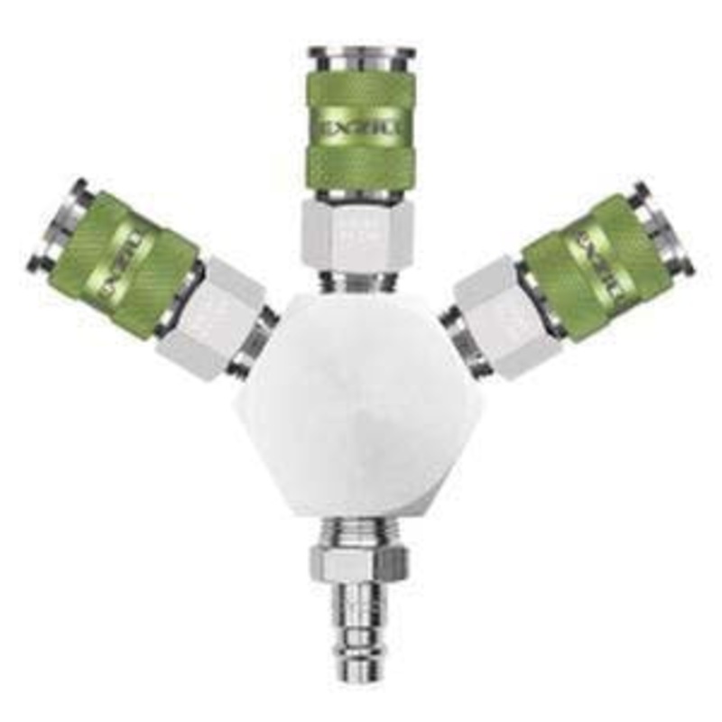 HIGH FLOW 3-WAY MANIFOLD, 3/8″ NPT