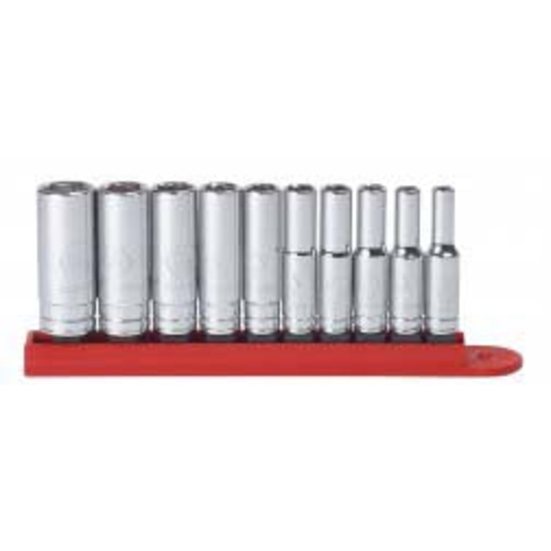 SAE 1/4″ DR. 10PC DEEP SOCKET SET