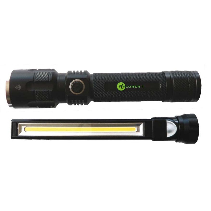 Xplorer 1 Interchangeable Flashlight/Worklight Set – 3 x AAA