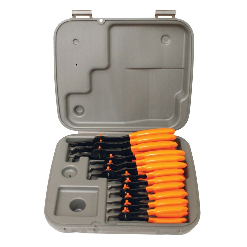 12PC SET QUICKSWITCH INTERNAL/EXTERNAL SNAP RING PLIERS KAS-3595