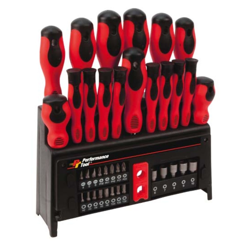 SCREWDRIVER AND BIT SET