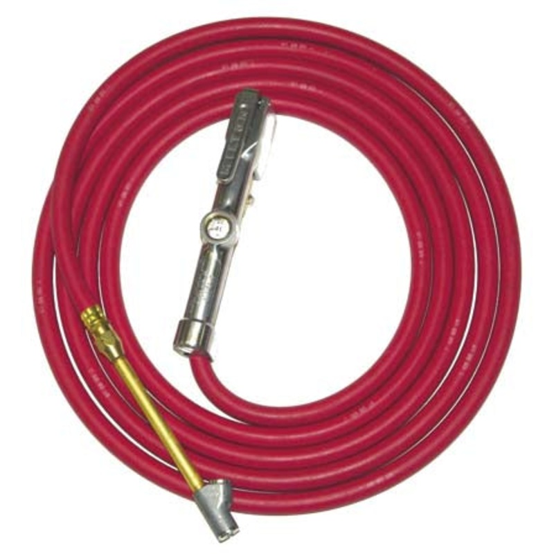 INFLATOR GAGE WITH 15FT SAFETY HOSE