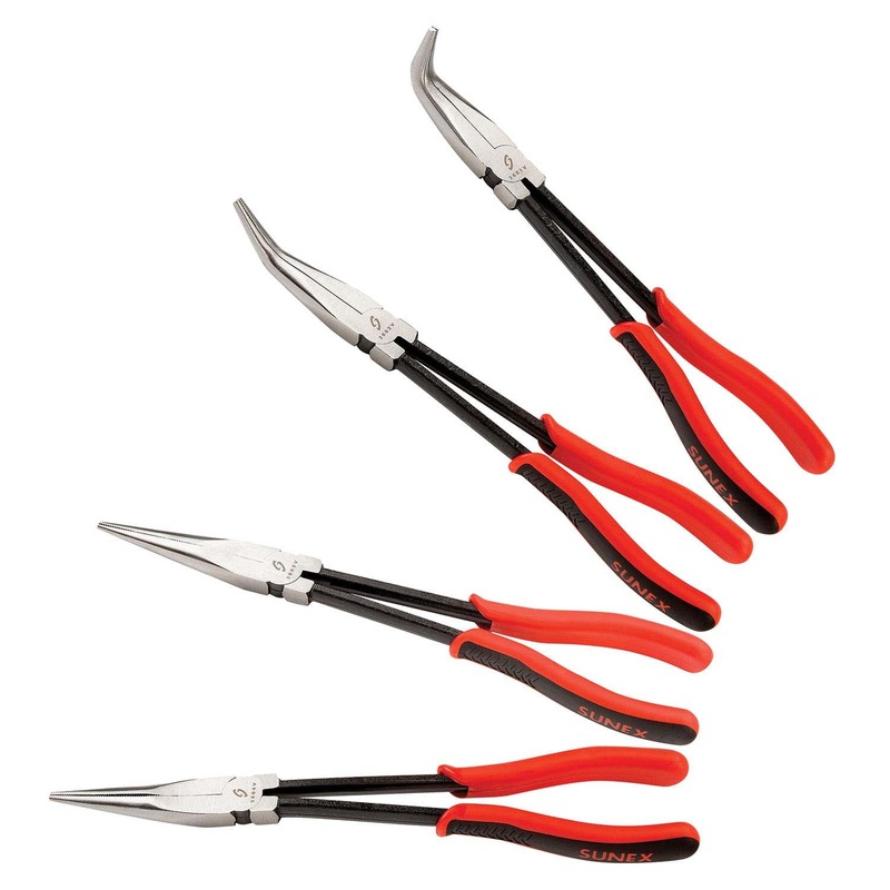 4 PIECE LONG NEEDLE NOSE PLIER SET