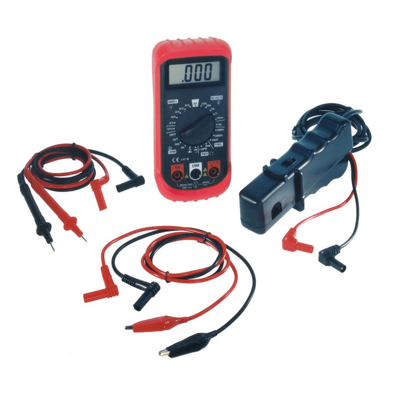 Automotive DMM w/ Holster 25 Test Ranges, Inductive RPM, Frequency