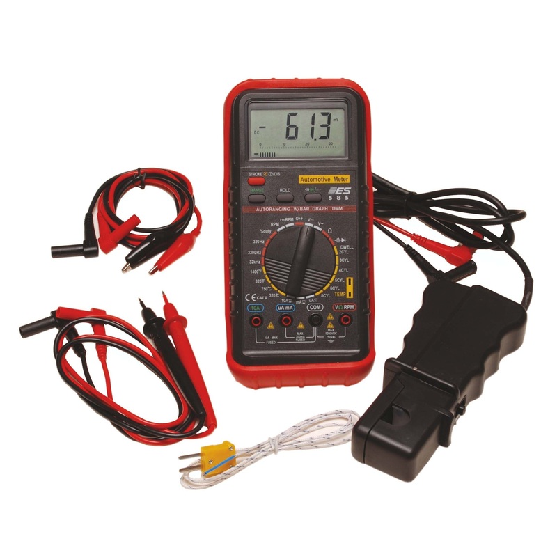 Deluxe Automotive Digital Multimeter -42 Test Ranges, RPM, Temp. Frequency