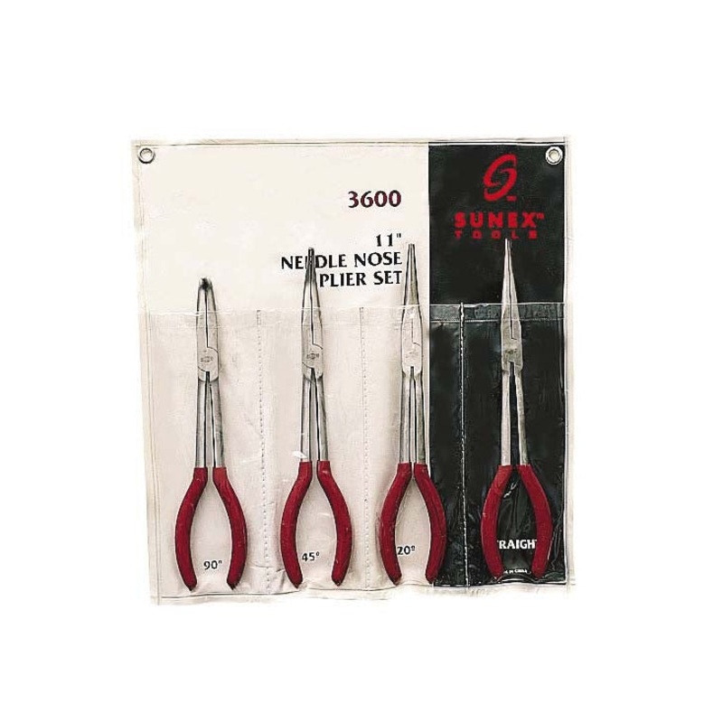 4 Piece LONG NEEDLE NOSE PLIER SET SX-3600