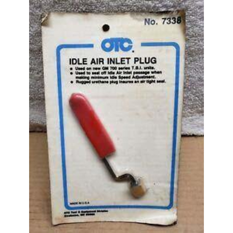 ### IDLE AIR INLET PLUG ### NO RETURNS OTC-7338
