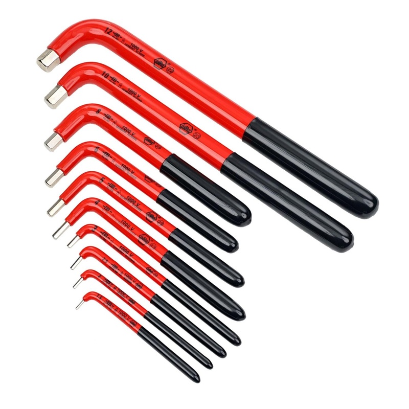 Wiha Tools 13693 Insulated Metric Hex L – Key Set, 10 Pices