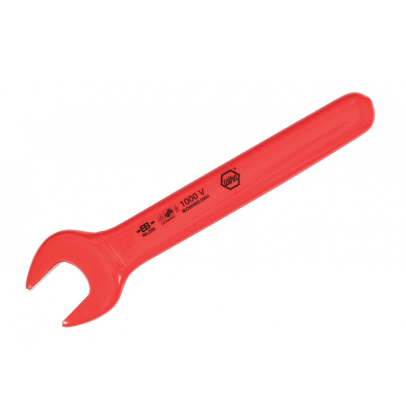 Wiha Tools 20015 Insulated Open End Wrench, 15 mm x 151 mm, 15 Angle