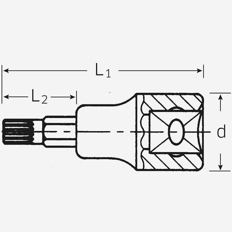 Stahlwille 02060010 49X  XZN Socket, M8 3/8″Drive