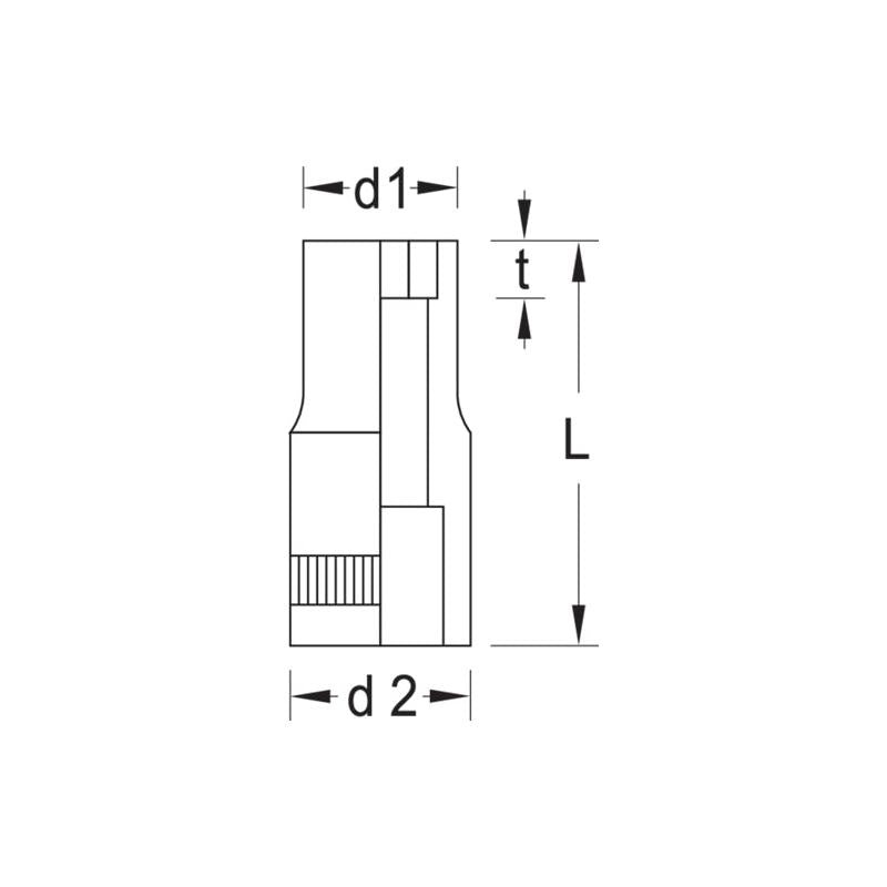 Gedore 6165750 Socket 1/4 Inch 5.5 mm