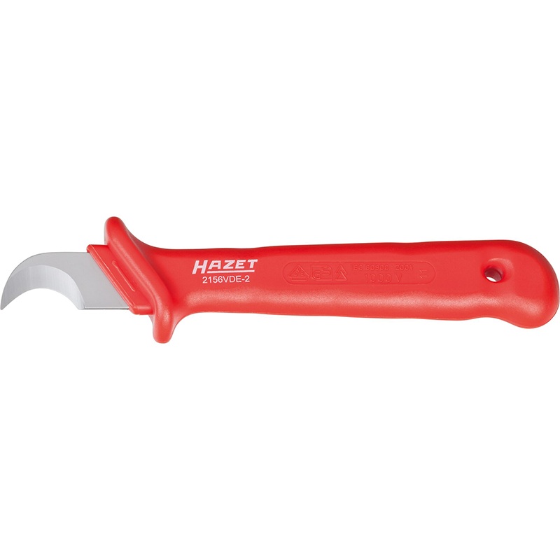 Hazet 2156VDE-2 Cable Stripping Knife with Protective Insulation