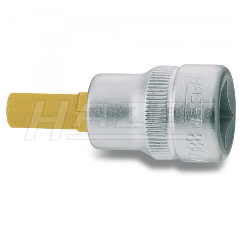 Hazet 8801K-6 Hex TiN Screwdriver Socket, 6 mm, 3/8″