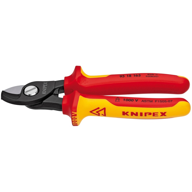 Knipex 95 18 165 SBA 6 1/2″ Cable Shears-1000V Insulated