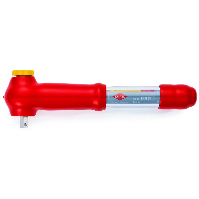 Knipex 98 33 25 3/8″ Drive Reversible Torque Wrench-1000V Insulated